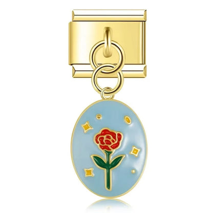 Enamel Cactus & Desert Plant Dangle Charm for Charm Bracelets