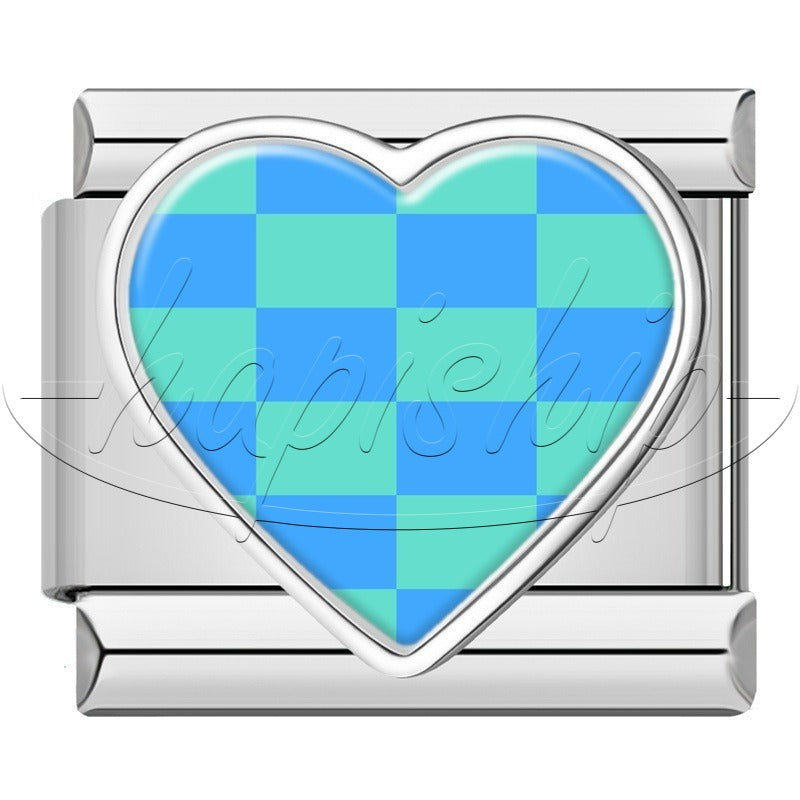 Colorful Grid Heart  TZ158