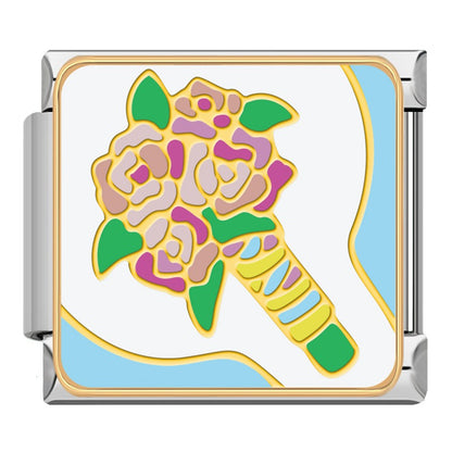 Romantic Wedding & Anniversary Italian Charms — Bride, Rings, Champagne & Wedding Icon Links