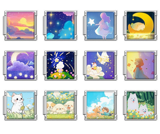 Dog Cat Moon Star TZ102