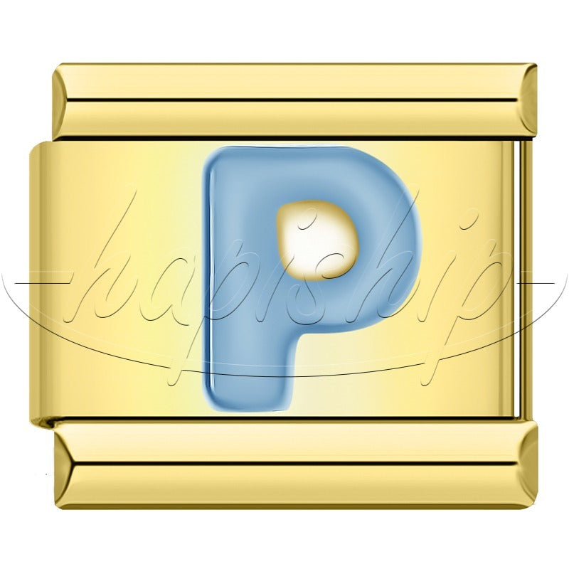 Golden Blue 26 Letter DJ1821