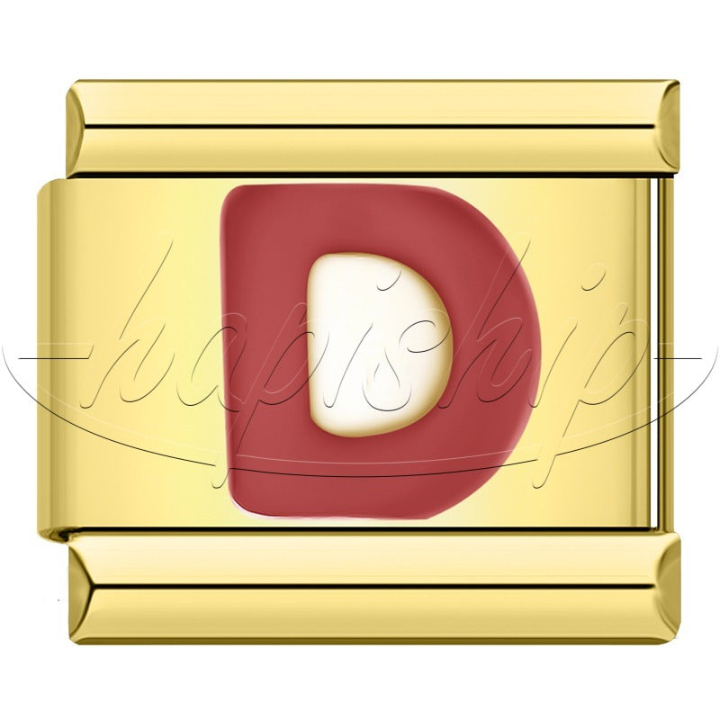 Golden Red 26 Letters A-Z  DJ1666