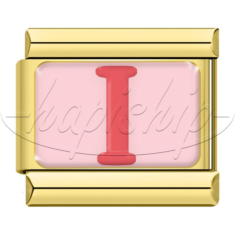 Golden Red 26 English Letters  TZ065