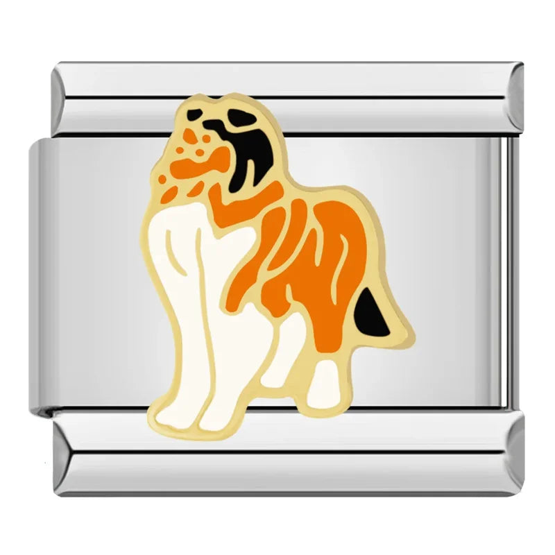 Dog Charm – Italian charm bracelet charm, design 3 of 6, by Charmtastic