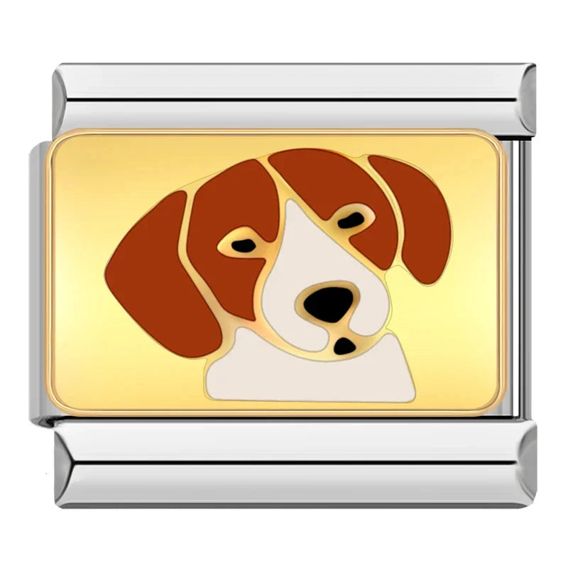 Dog Charm – Italian charm bracelet charm, design 5 of 6, by Charmtastic