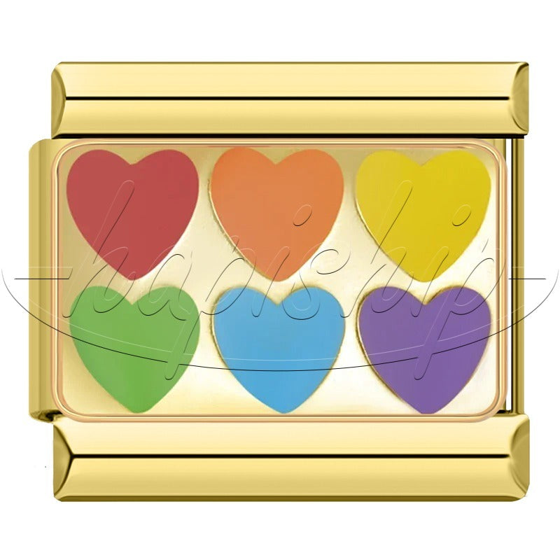 Golden Heart Rainbow Witch Stamp DJ2041-C