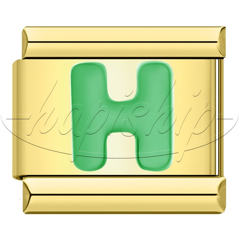 Golden Green 26 Letter DJ2024
