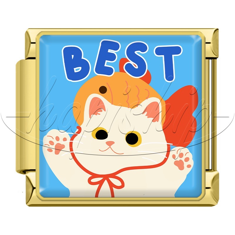 Golden Sweet Kind Happy Cat TZ187-Gold