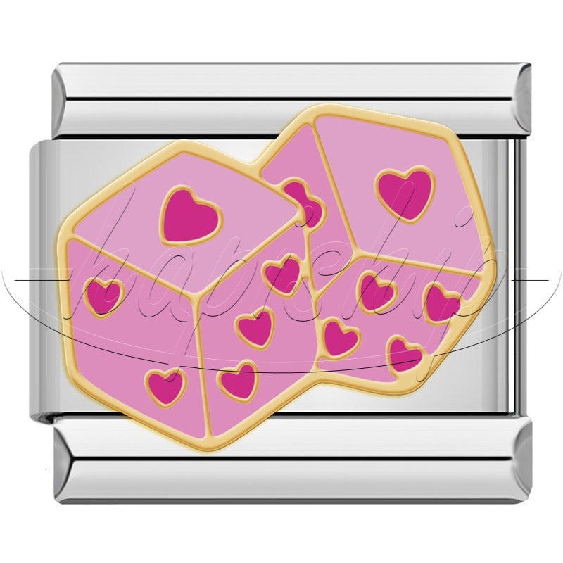 Pink Eye Flower Cherry Dice DJ1810