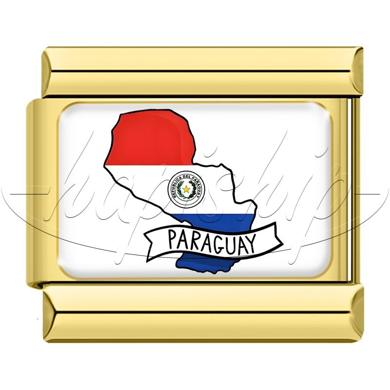 Golden National Topography Flag TZ006-Gold