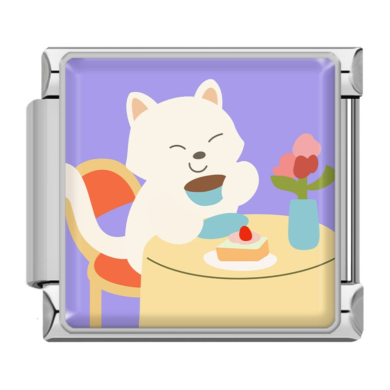 Animals Cat Dog Bear Mouse  TZ135-Silver