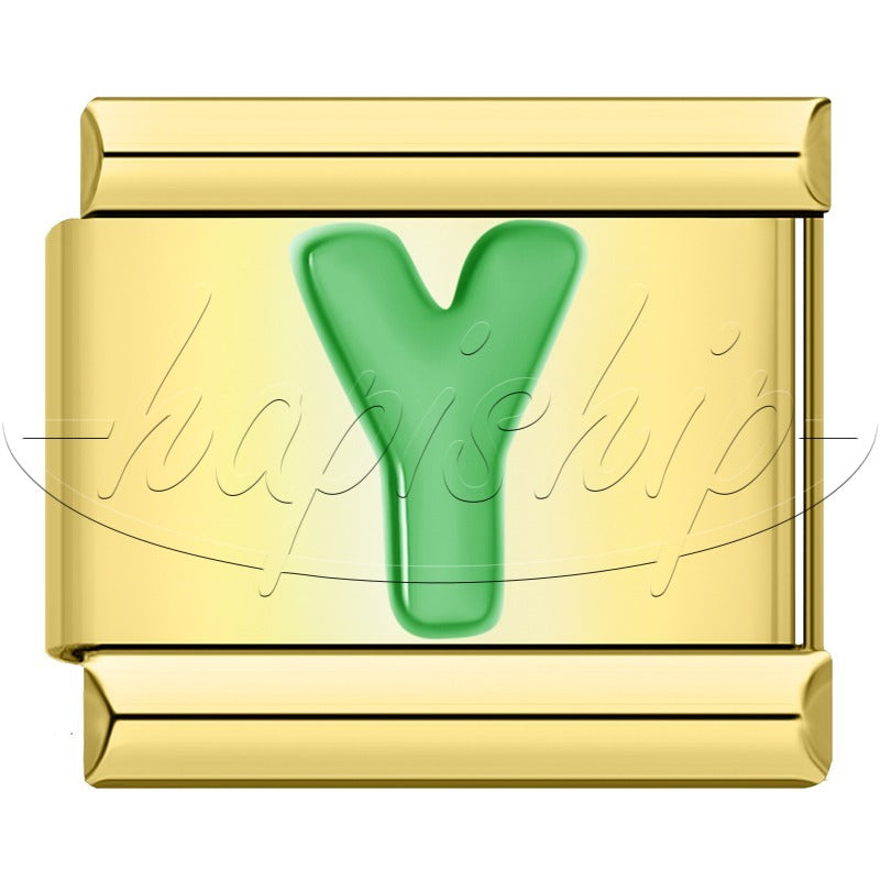 Golden Green 26 Letter DJ2024