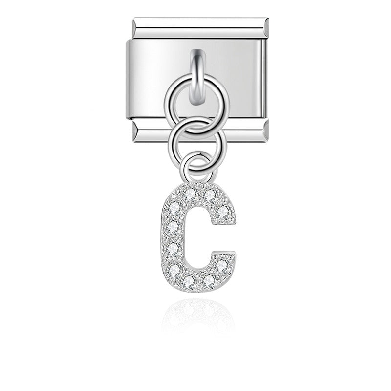 gold / silver  Letters charms  DJ2293