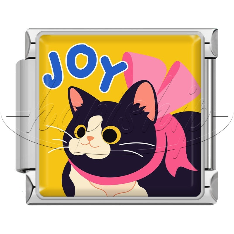 Lovely  Best  Love Cat TZ187-Silver