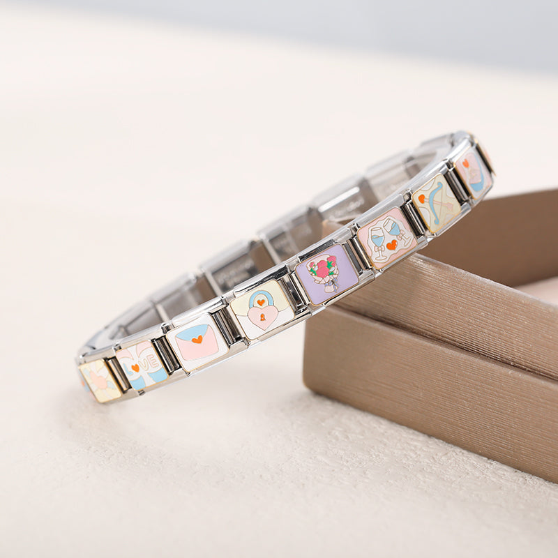 Colorful Love Key Lock  Jewelry DJ1362