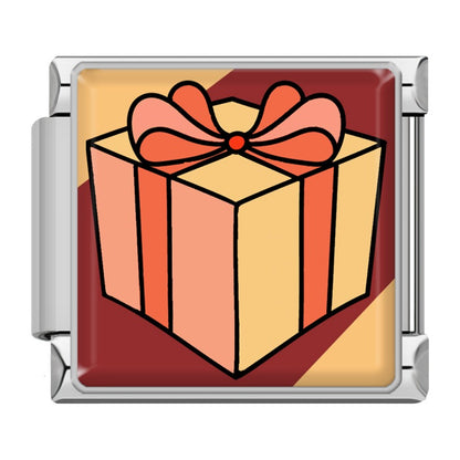 Brown Celebration & Autumn Italian Charms — Thanksgiving, Harvest & Autumn Icon Charm Links