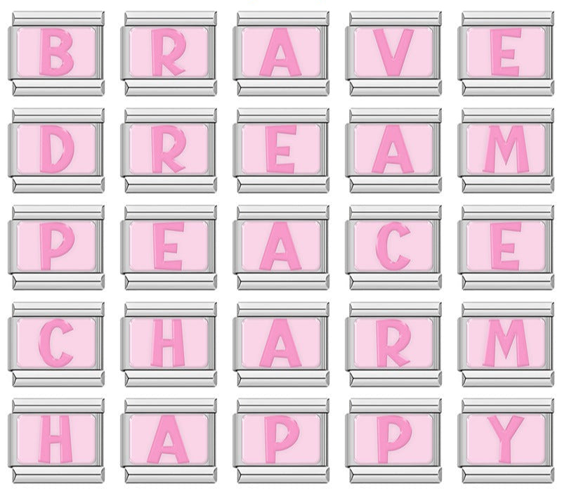 Pink 26 English Letters TZ066