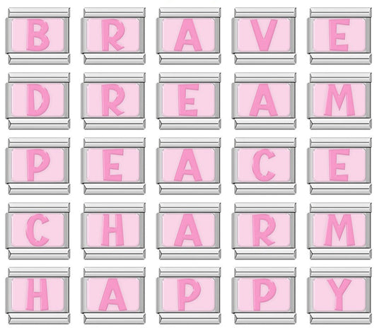 Pink 26 English Letters TZ066