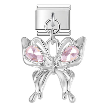 Crystal Teardrop Birthstone Dangle Charm
