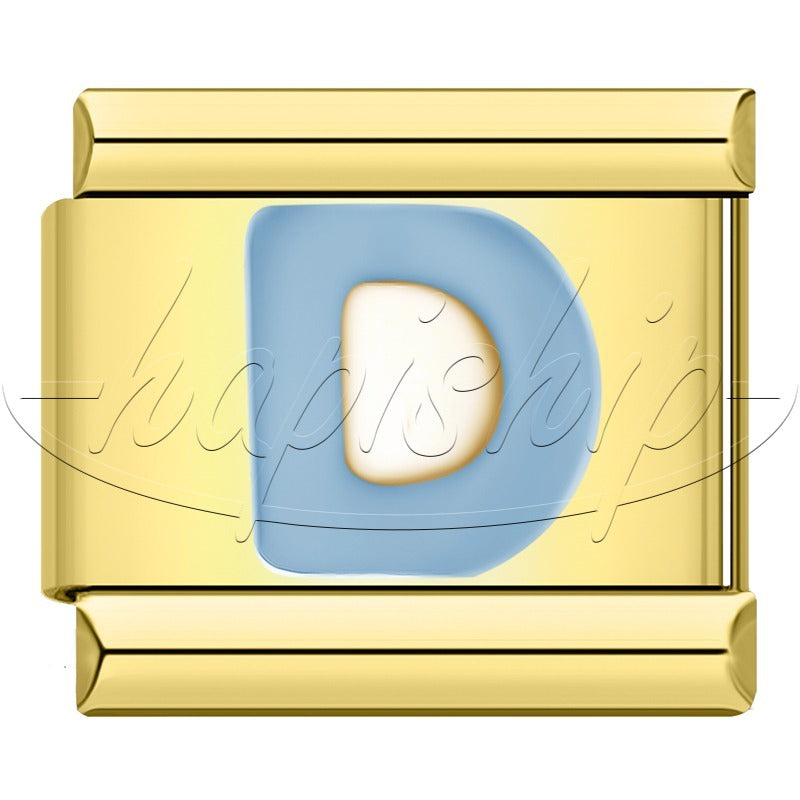 Golden Blue 26 Letter DJ1821