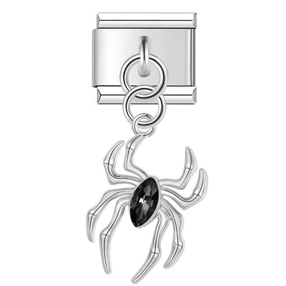 Enamel Flamingo & Tropical Bird Dangle Charm for Charm Bracelets