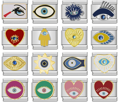 Evil Eye Charm – Italian charm bracelet charm, design 1 of 6, by Charmtastic