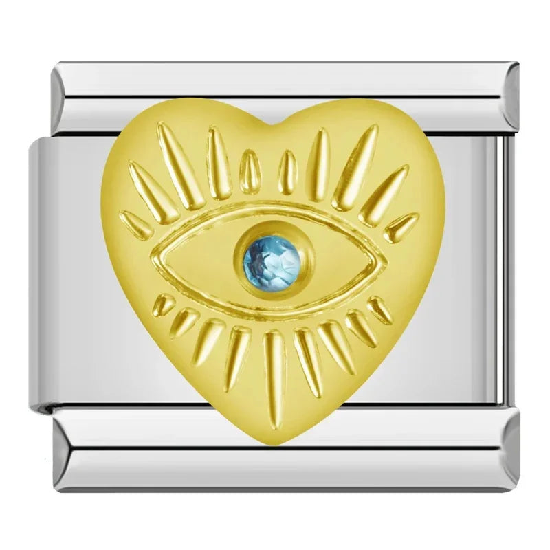 Evil Eye Charm – Italian charm bracelet charm, design 3 of 6, by Charmtastic