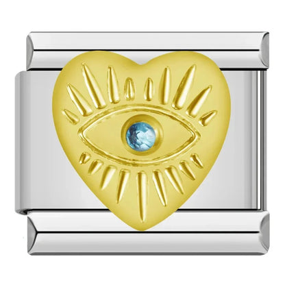 Evil Eye Charm – Italian charm bracelet charm, design 3 of 6, by Charmtastic