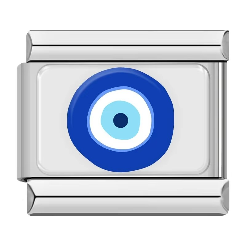 Evil eye Italian charm — star eye design, by Charmtastic