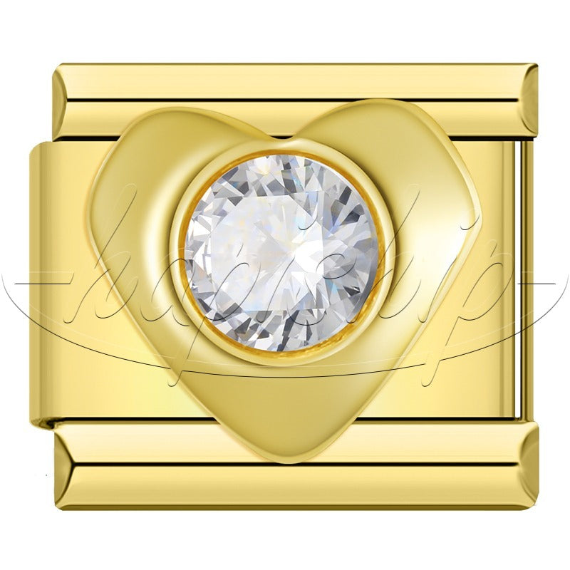 Golden Heart Rainbow Witch Stamp DJ2041-C