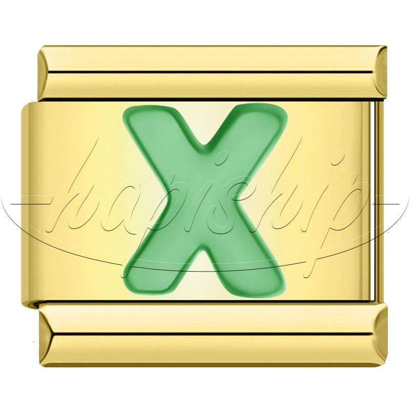 Golden Green 26 Letter DJ2024