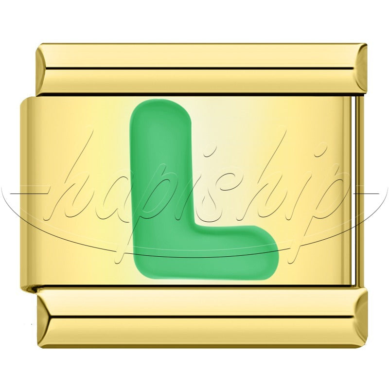 Golden Green 26 Letter DJ2024