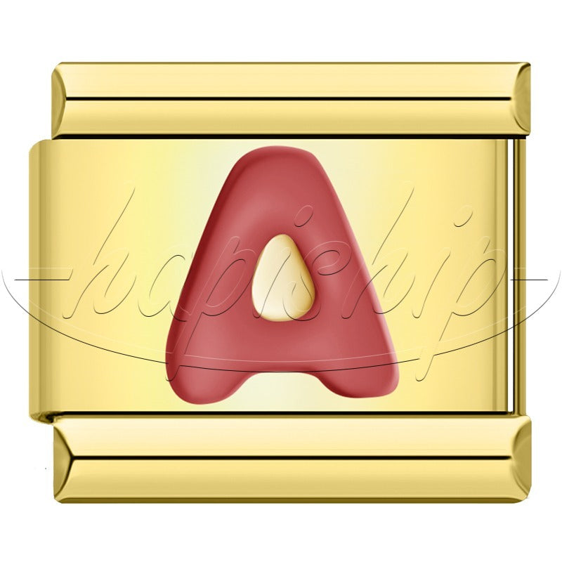 Golden Red 26 Letters A-Z  DJ1666
