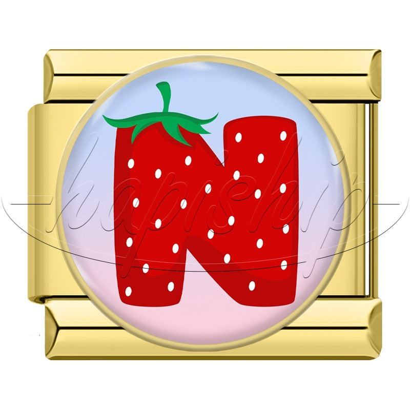 Strawberry 26 Letter TZ171-Gold