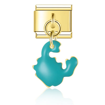 Twisted Metal Rope Single Link Charm