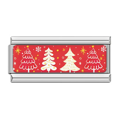 Christmas trees double Italian charm, by Charmtastic