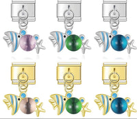 Enamel Turtle & Sea Turtle Dangle Charm for Charm Bracelets