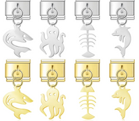 fish designs : Sharks Octopuses Dolphins charms