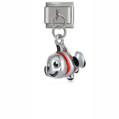 Clownfish dangle Italian charm, by Charmtastic