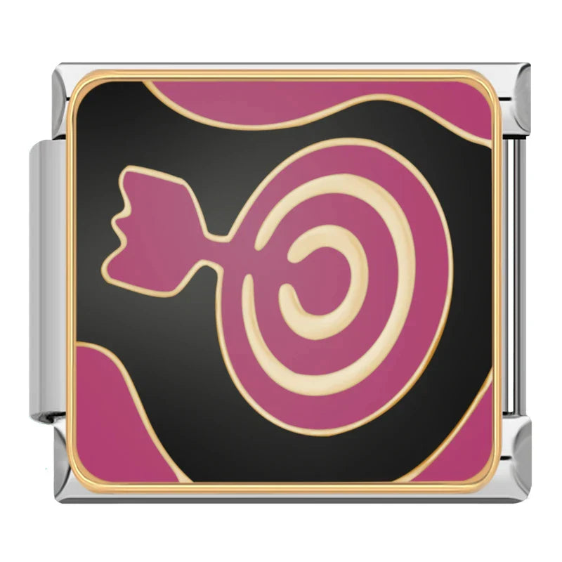 Fitness Sport Tennis Italian Charms – archery target charm, Italian charm bracelet charm by Charmtastic