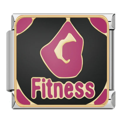Fitness Sport Tennis Italian Charms – Fitness charm, Italian charm bracelet charm by Charmtastic
