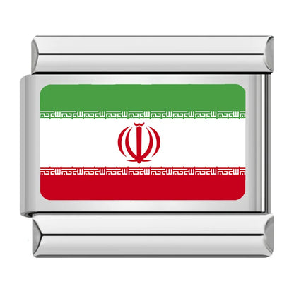 Flag of Iran Italian charm, by Charmtastic