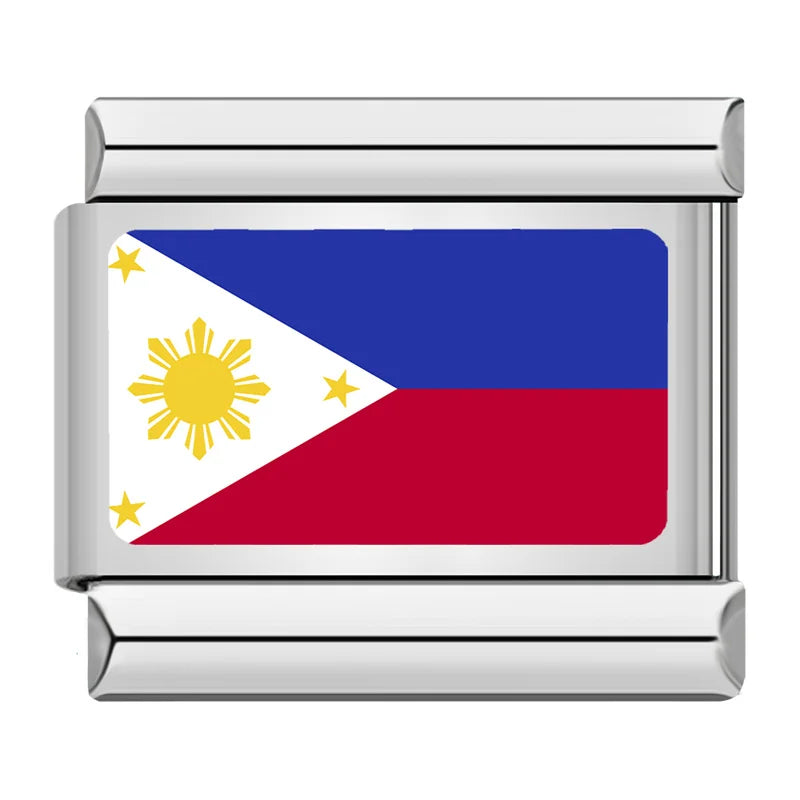 Flag of the Philippines Italian charm, by Charmtastic