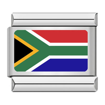 Flag of South Africa Italian charm, by Charmtastic