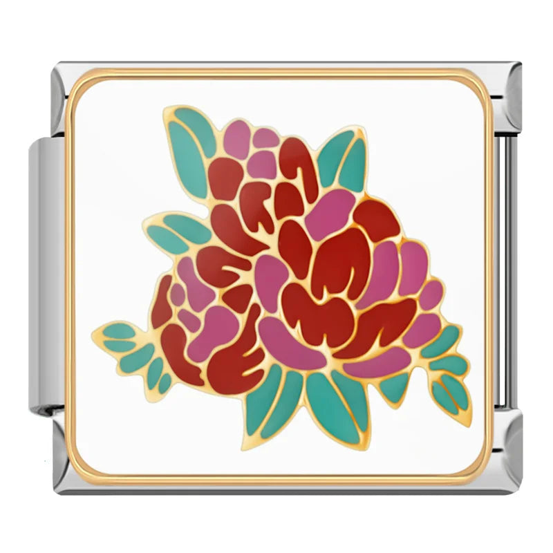 Floral Meadow & Sentimental Moments Italian Charms – Italian charm bracelet charm, design 6 of 6, by Charmtastic