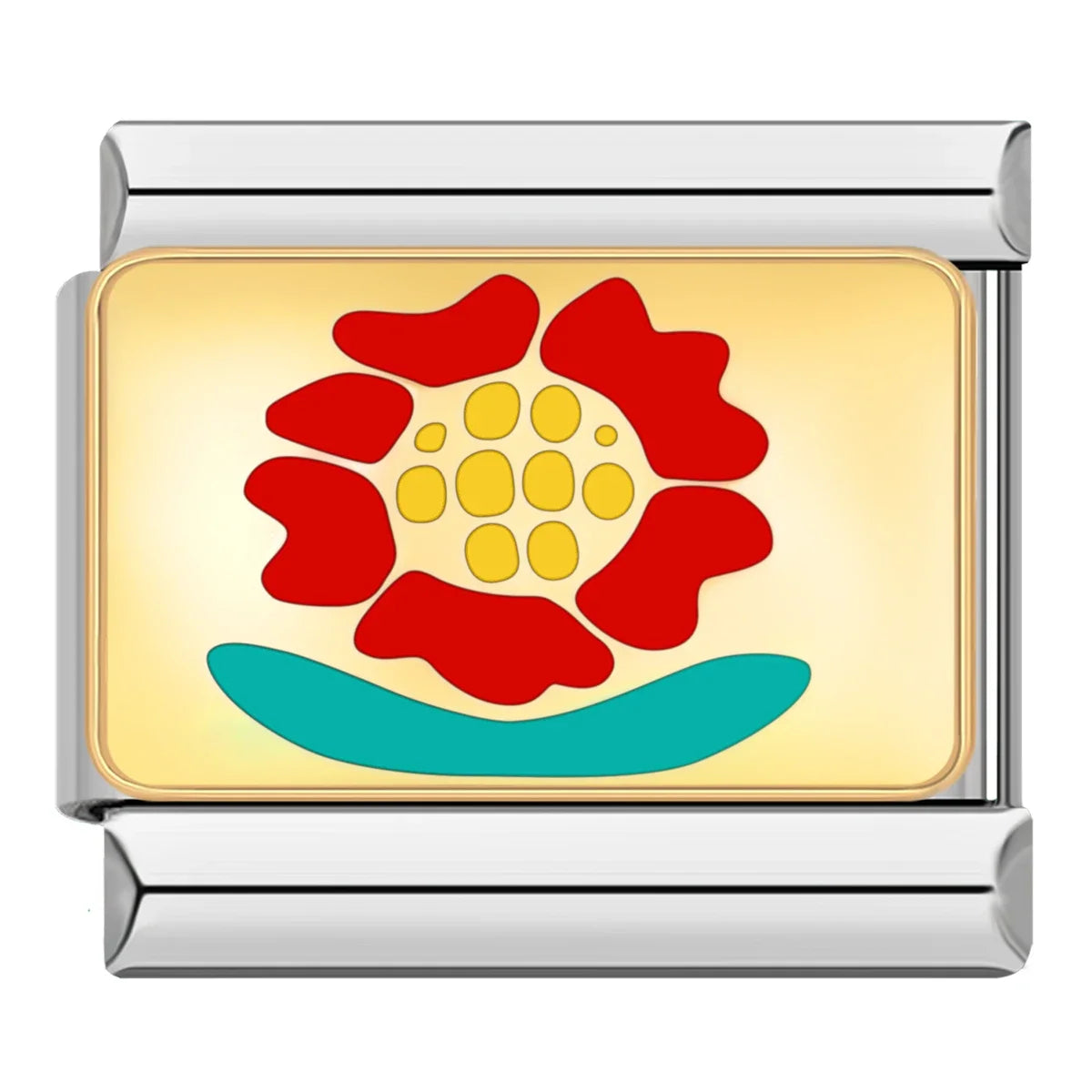 Flower-Themed Charms: Rose & Mom – Italian charm bracelet charm, design 3 of 6, by Charmtastic