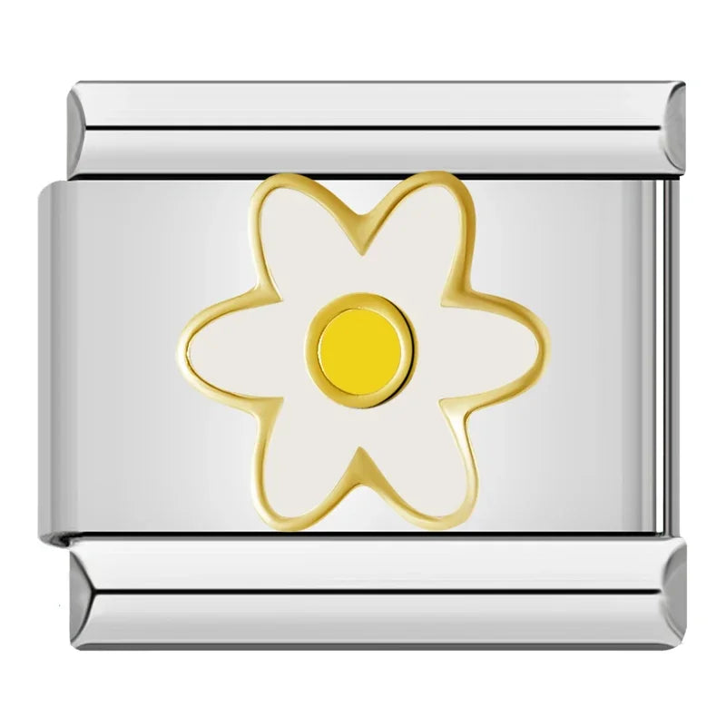 Flower-Themed Charms: Rose & Mom – Italian charm bracelet charm, design 5 of 6, by Charmtastic