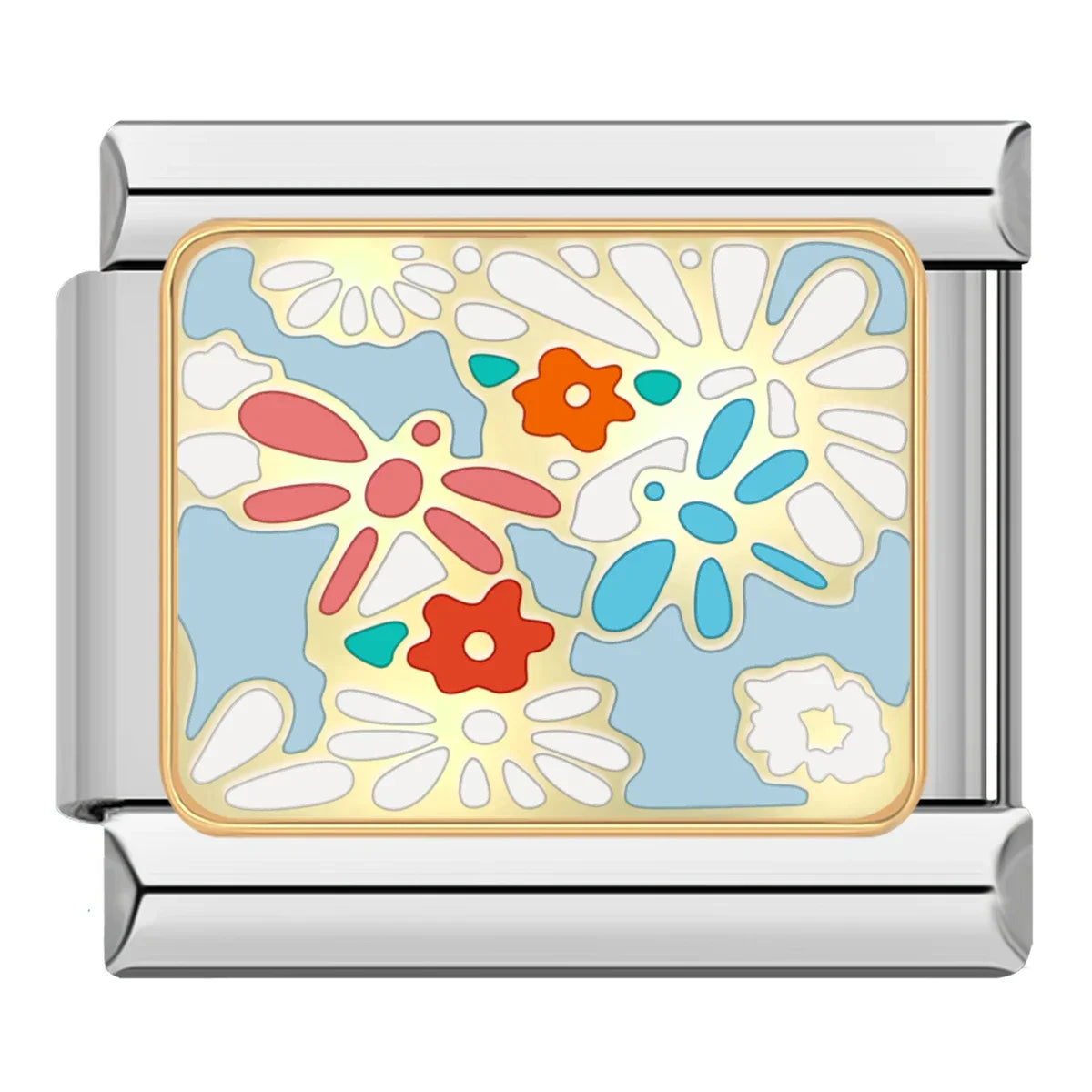 Flower-Themed Charms: Rose & Mom – Italian charm bracelet charm, design 6 of 6, by Charmtastic