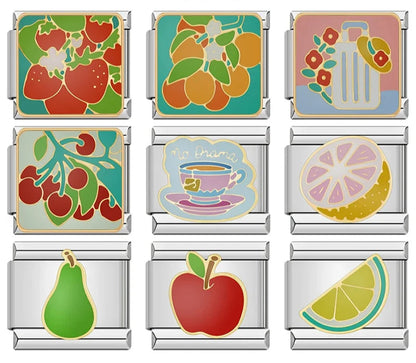 Fruit Italian Charm – Italian charm bracelet charm, design 1 of 6, by Charmtastic