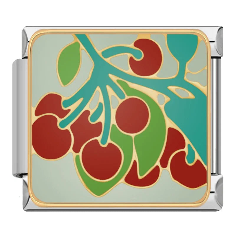 Fruit Italian Charm – Italian charm bracelet charm, design 6 of 6, by Charmtastic